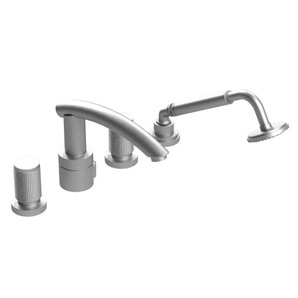 Rubinet Four Piece Roman Tub Filler With Hand Held Shower, Trim Only