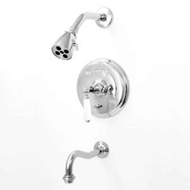 Sigma Pressure Balanced Tub & Shower Set Trim (Includes Haf And Wall Tub Spout) Orleans Coco Bronze .63