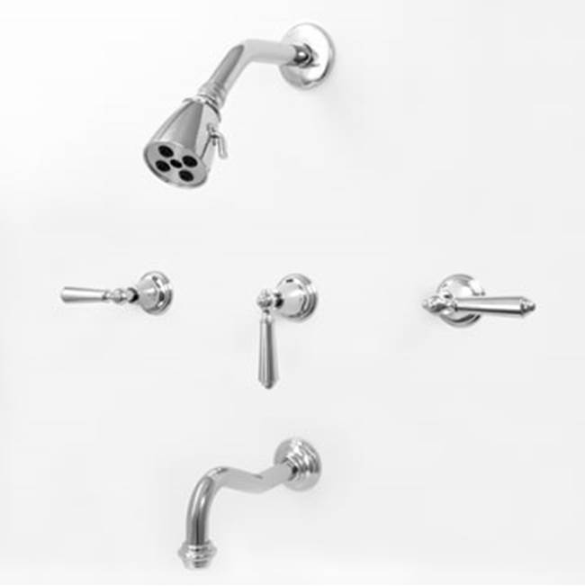 Sigma 3 Valve Tub & Shower Set TRIM (Includes HAF and Wall Tub Spout) MONTE CARLO POLISHED BRASS PVD .40