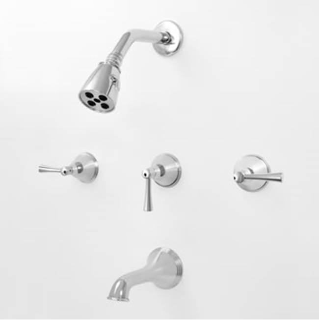 Sigma 3 Valve Tub & Shower Set TRIM (Includes HAF and Wall Tub Spout) CHICAGO POLISHED NICKEL PVD .43