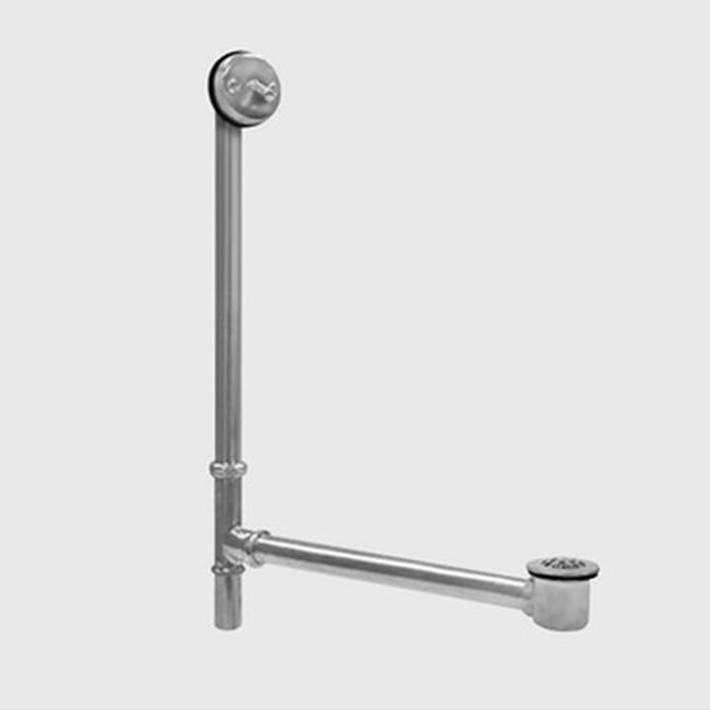 Sigma Concealed Trip-lever Waste & Overflow with Bathtub Drain & Strainer Makes up to 22''x 25''- 27'' Tall, Adjustable  SOFT PEWTER .84