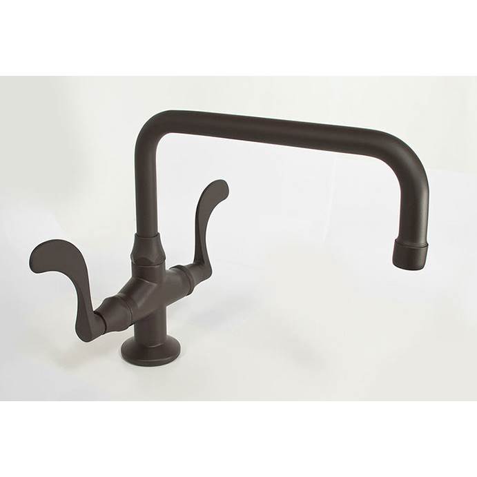 Sonoma Forge Wingnut Deck Mount Faucet With Fixed Square Spout 9-1/2'' Center To Aerator 6'' Spout Height