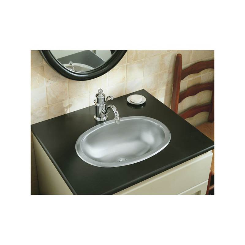 Sterling Plumbing Oval Drop-In/Under-Mount Bathroom Sink