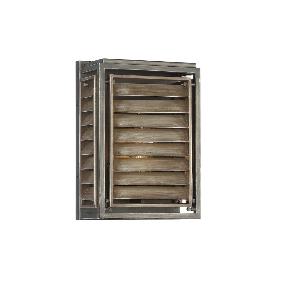 Savoy House Hartberg 1-Light Outdoor Wall Lantern in Aged Driftwood