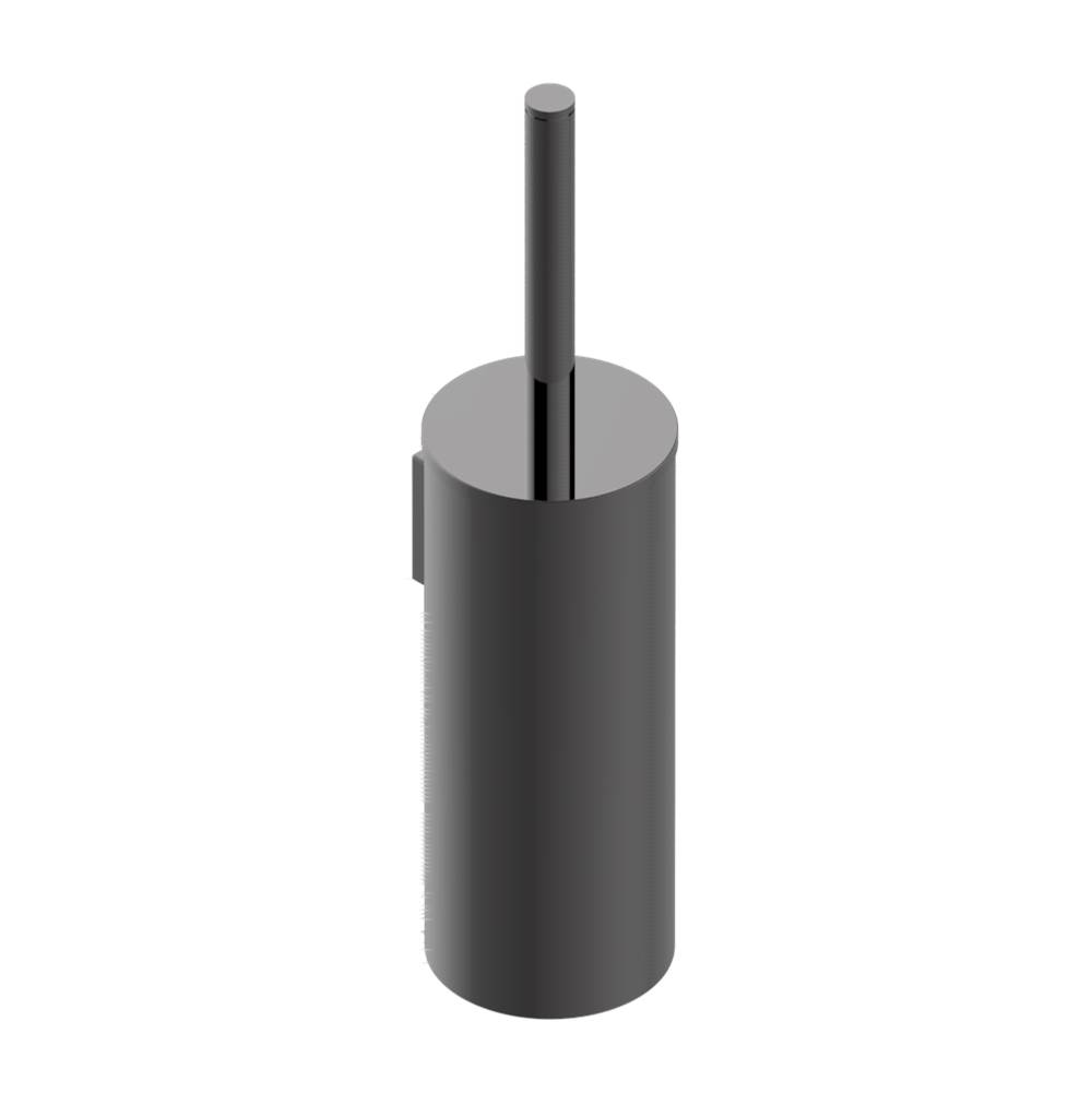THG Metal toilet brush holder with brush with cover wall mounted