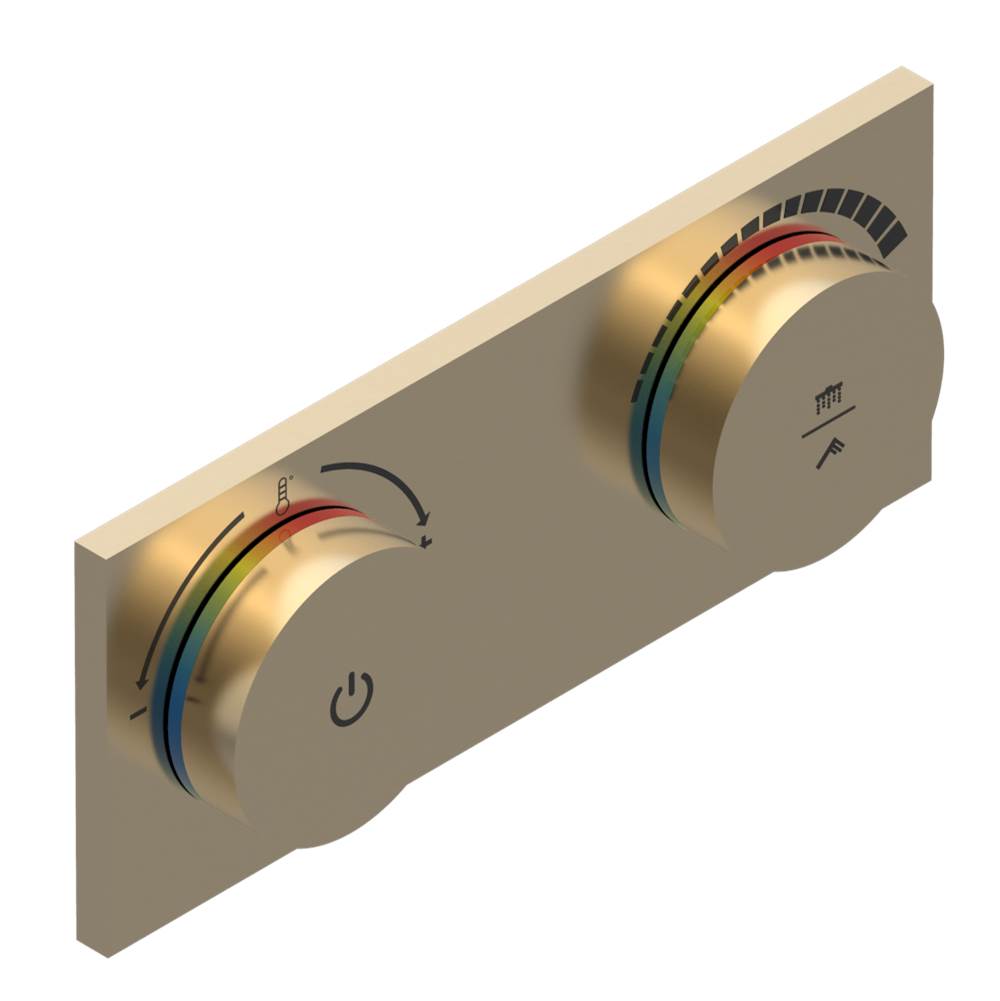THG Trim for electronic wall-mounted shower control, on/off and temperature control, 2 functions