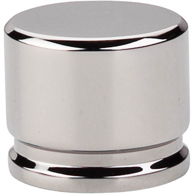 Top Knobs Oval Knob 1 3/8 Inch Polished Nickel