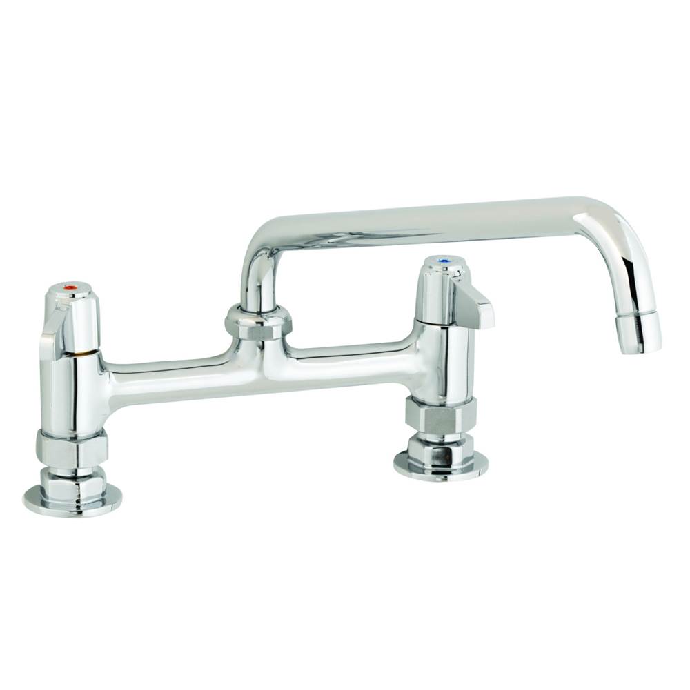 T&S Brass 8'' Deck Mount Faucet with 8'' Swing Nozzle ''Equip by T&S Brass''