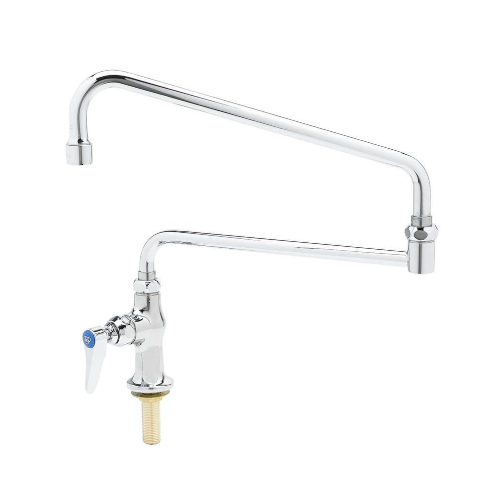 T&S Brass Single Pantry Faucet, Special 24'' Double-Joint Swing Nozzle