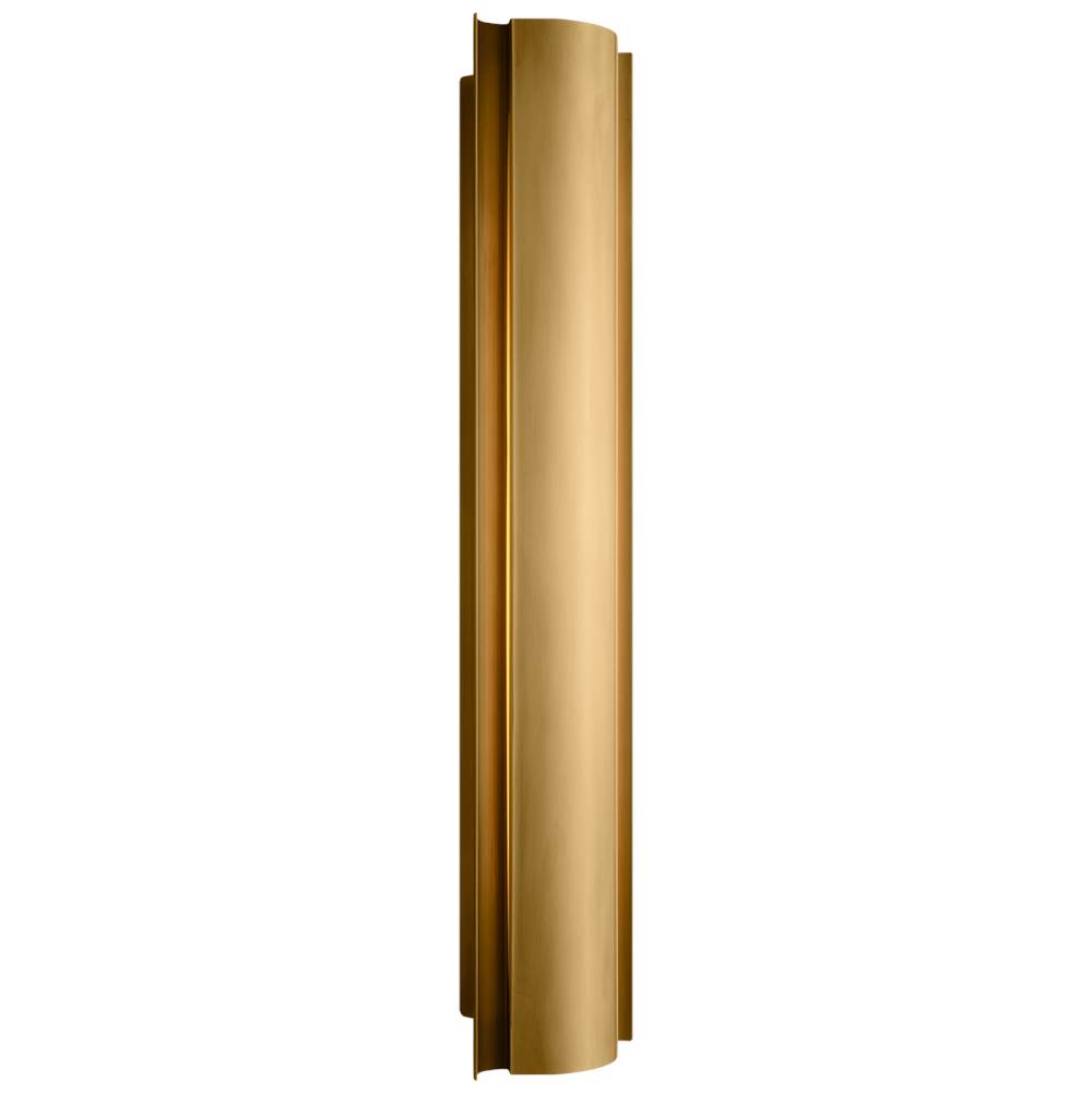 Visual Comfort Signature Collection Jensen Large Wall Wash Sconce in Antique-Burnished Brass