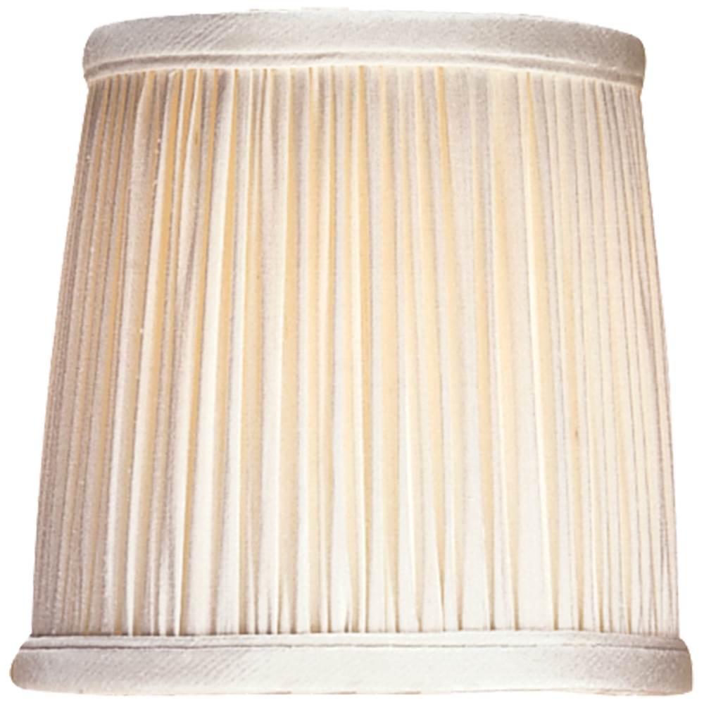 Visual Comfort Signature Collection 3'' x 4'' x 4'' Silk Pleat Candle Clip Shade