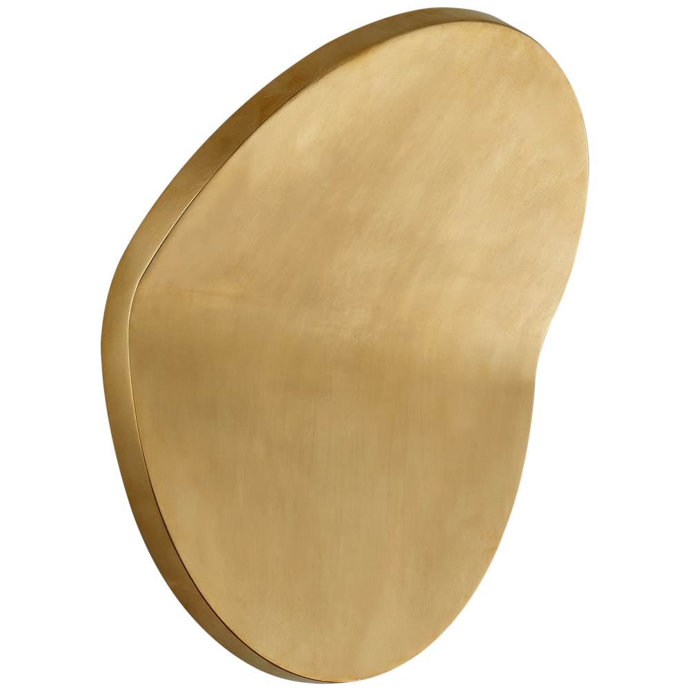 Visual Comfort Signature Collection Bend Large Round Light in Natural Brass