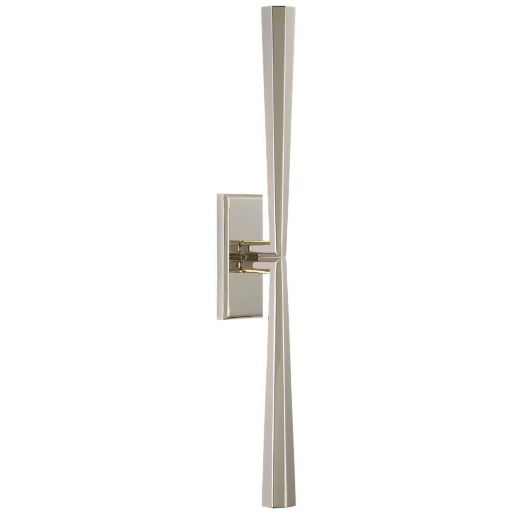 Visual Comfort Signature Collection Galahad Linear Sconce in Polished Nickel