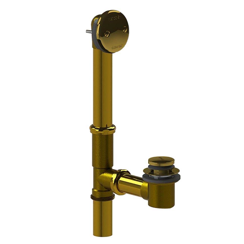 Watco Manufacturing Foot Actuated Bath Waste Tubs To 16-In. 17-Ga Brass Brs Polished Brass ''Pvd''