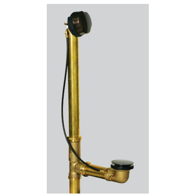Watco Manufacturing Cable Activated Bath Waste - Tubs To 24-In - 20G Brass Brs Nickel Polished ''Pvd'' New York Special