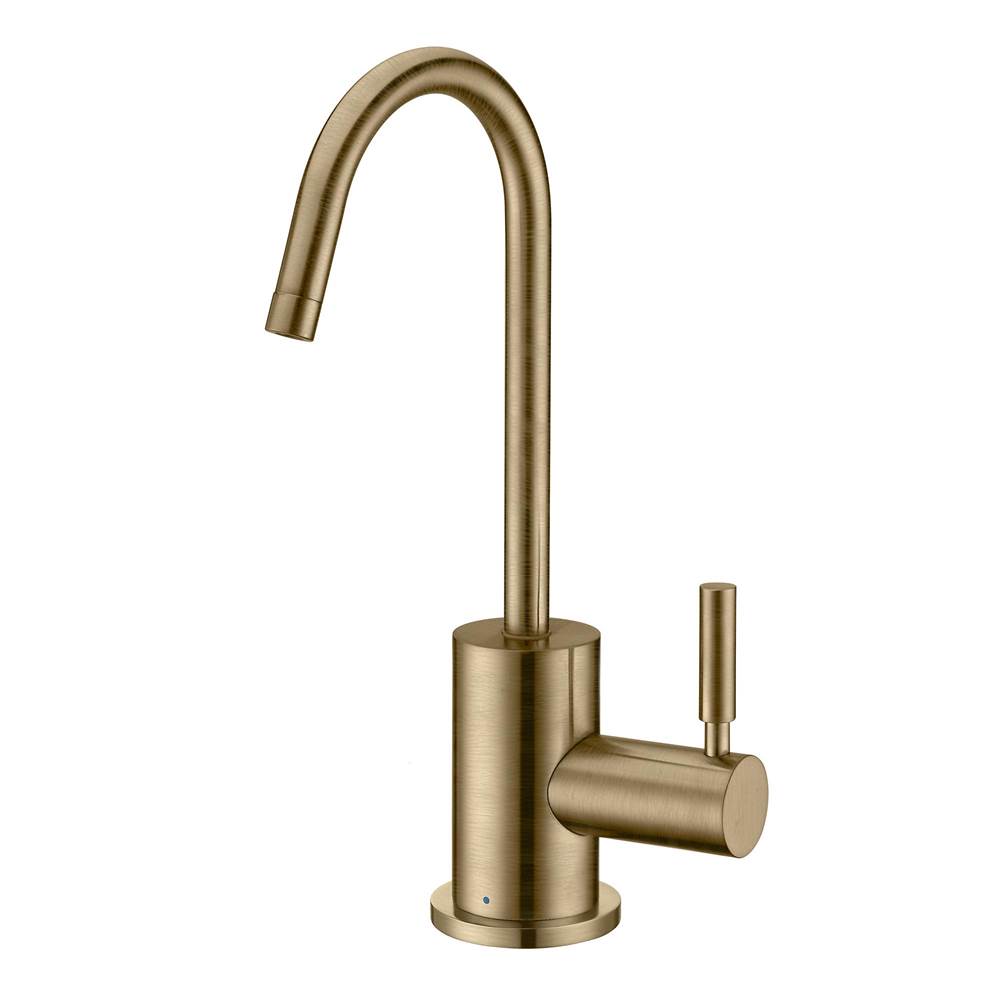 Whitehaus Collection Point of Use Cold Water Drinking Faucet with Gooseneck Swivel Spout