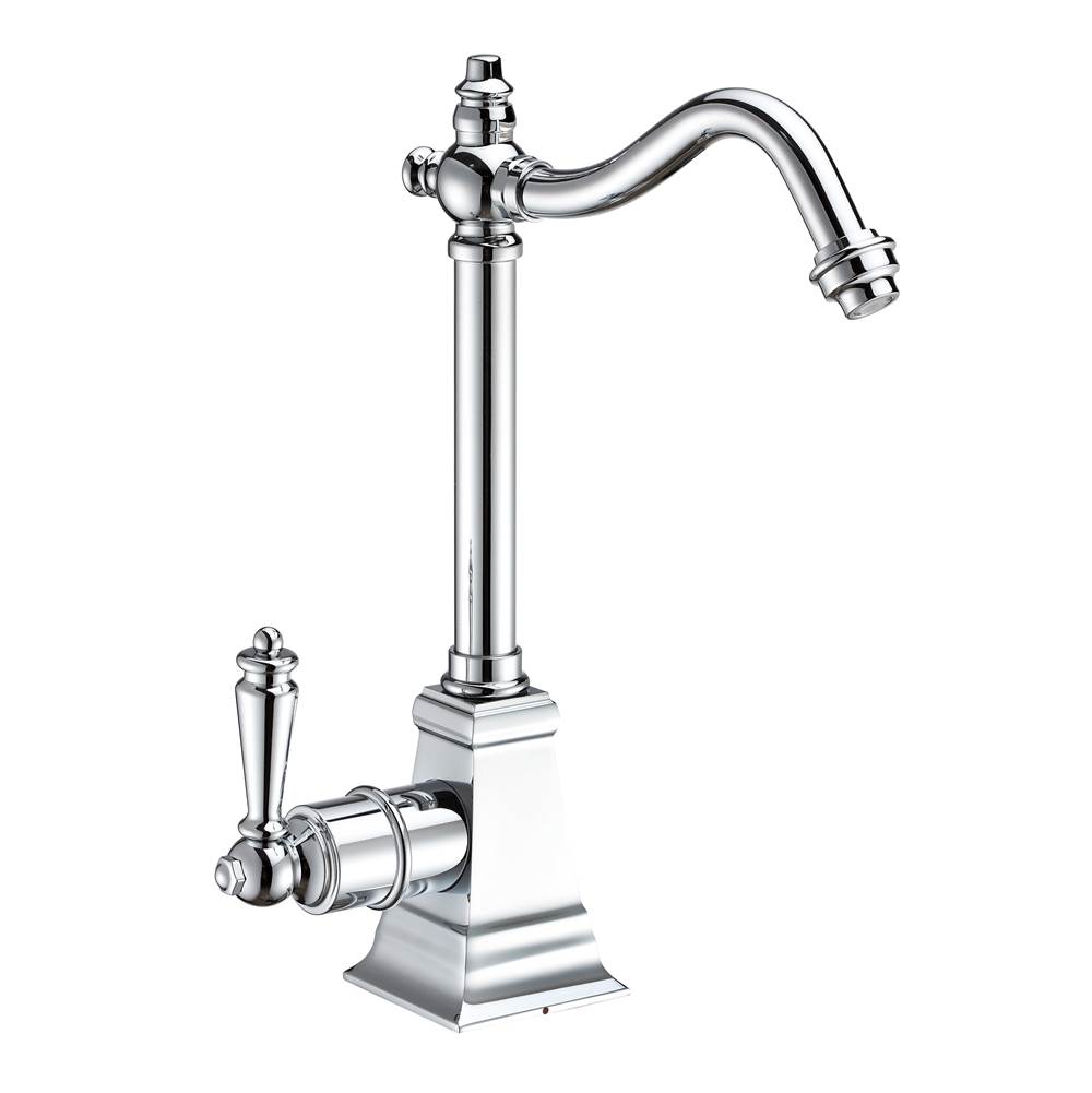 Whitehaus Collection Point of Use Instant Hot Water Drinking Faucet with Traditional Swivel Spout