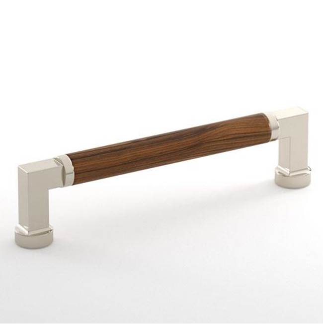 Water Street Brass Manor 4-1/2'' Walnut Pull - 5/8'' Spindle - Polished Brass No Lacquer